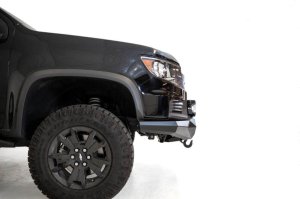 Chevrolet Colorado ZR2 Bumper - Front - Addictive Desert Designs - Stealth Fighter - Hammer Black with Satin Black panels - `21-`27 Chevrolet Colorado ZR2 Bumper - Front - Addictive Desert Designs - Stealth Fighter - Hammer Black with Satin Black panels - `21-`27